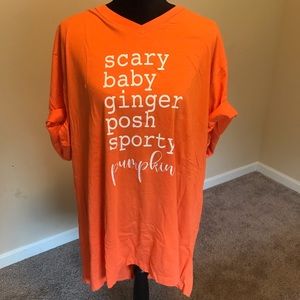 Women’s 3X Pumpkin Spice Girls Humor Tee